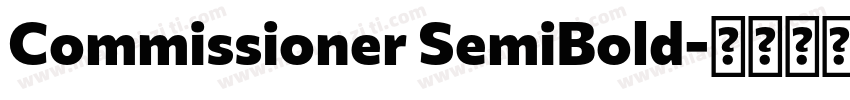 Commissioner SemiBold字体转换